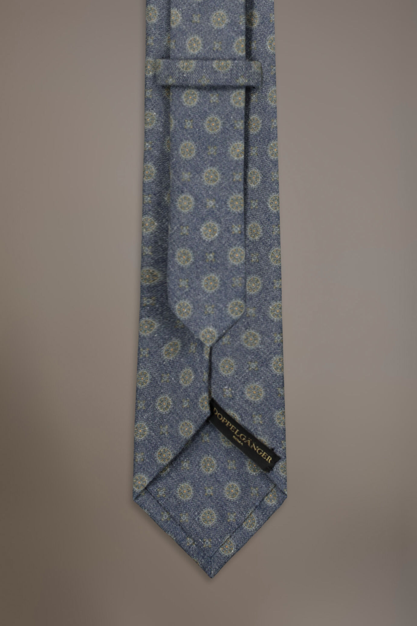 Cravatta fantasia uomo misto lino blue image number 1