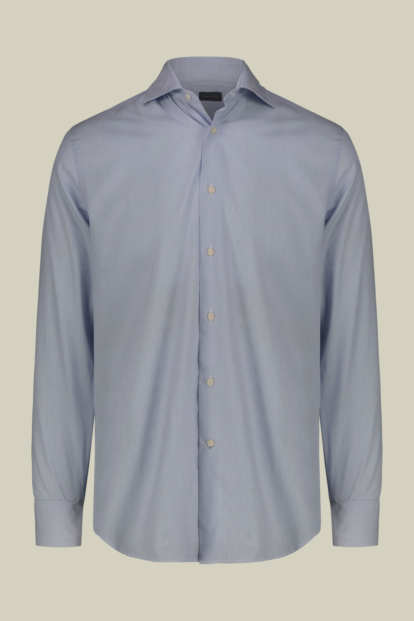 Men's 100% cotton yarn-dyed striped shirt image number 4