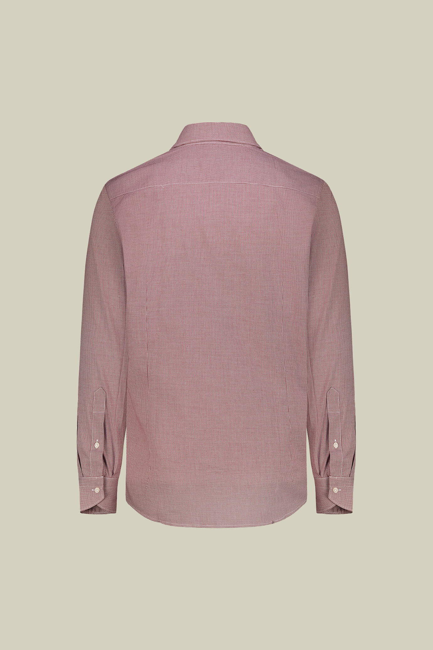 Camicia uomo in 100% cotone in tinto filo piede de poule image number 5