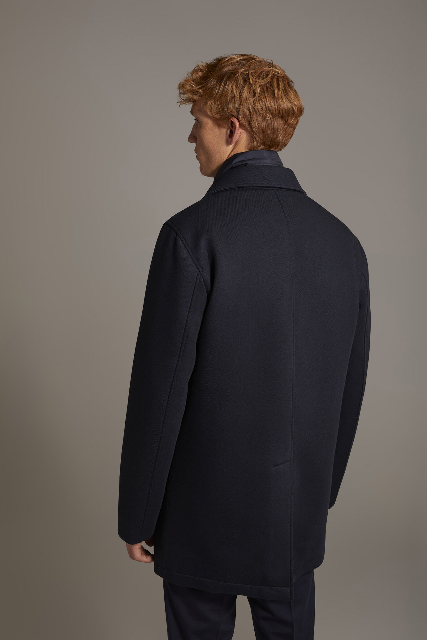 Padded coat in twill fabric image number 3