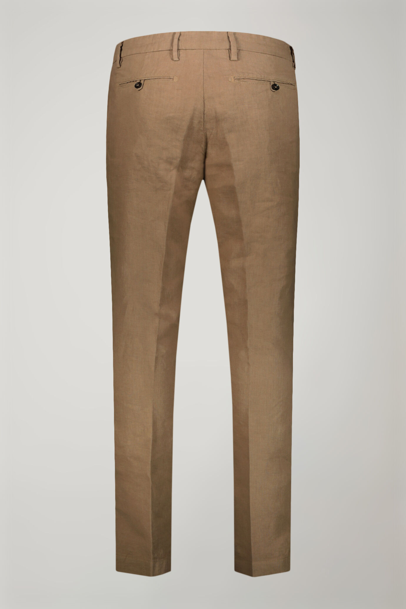 Pantalone chino 100% lino regular fit image number 5