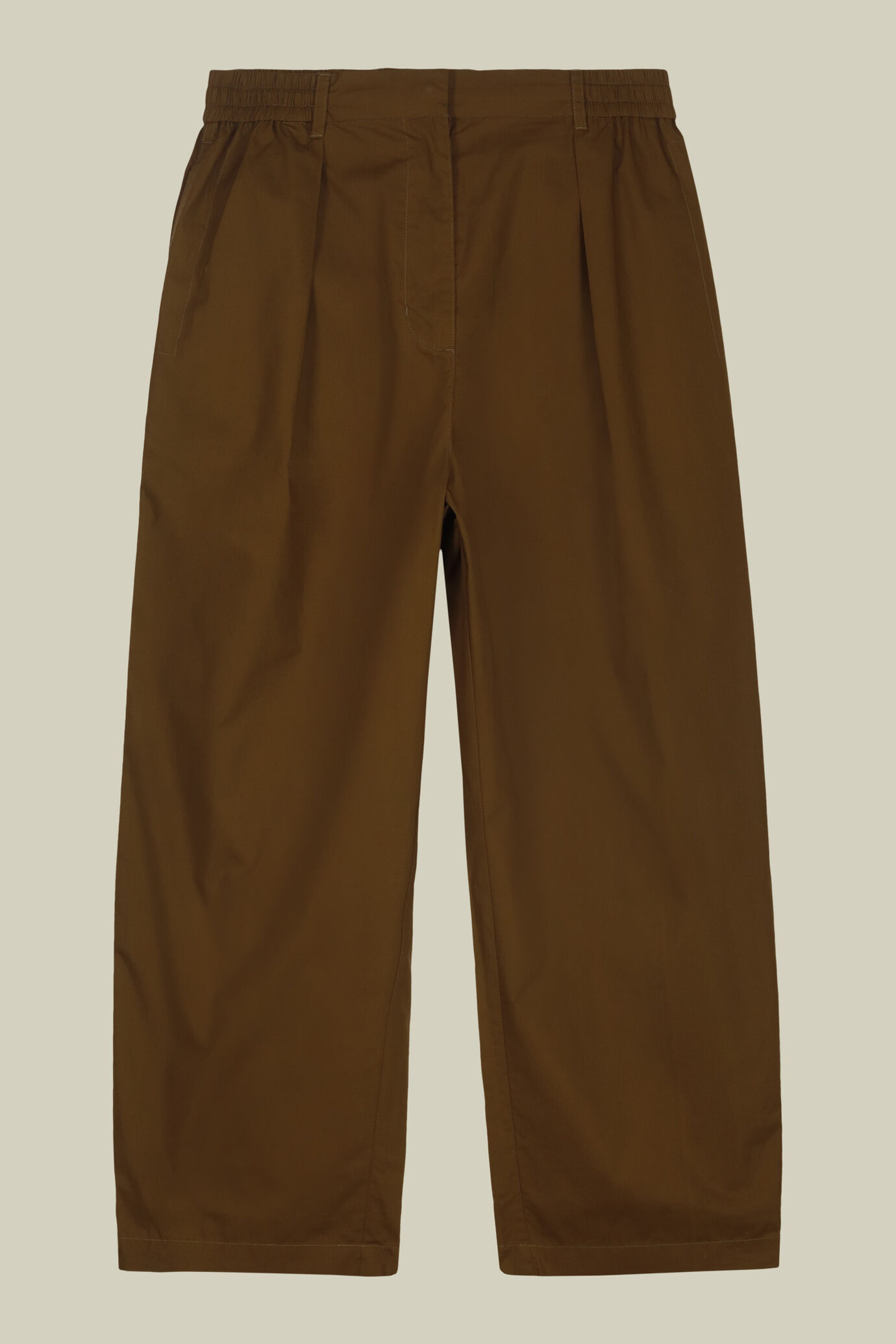Pantalone donna con pince 100% cotone image number 5