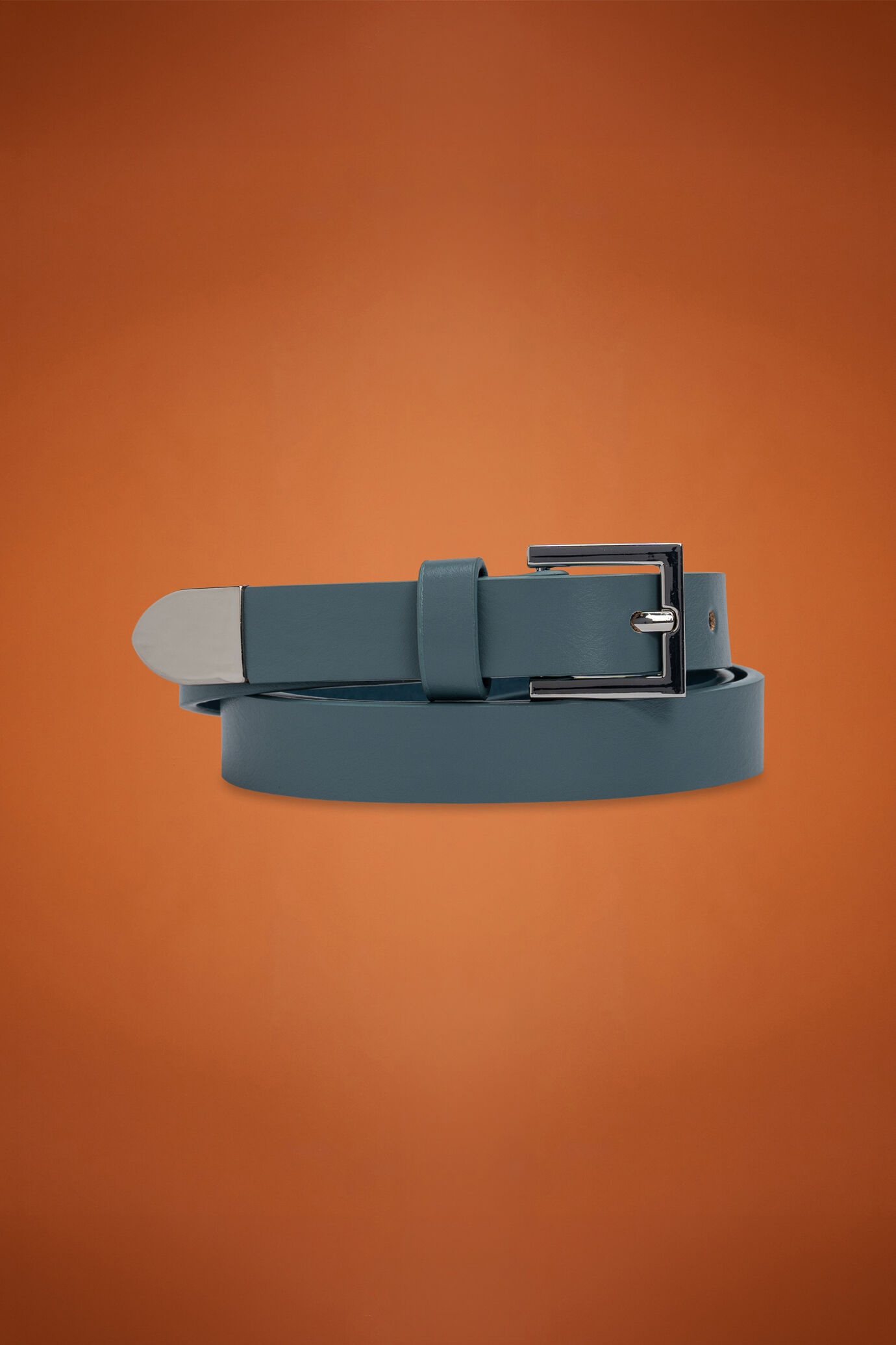 Women&rsquo;s belt with aged brass finish image number 0