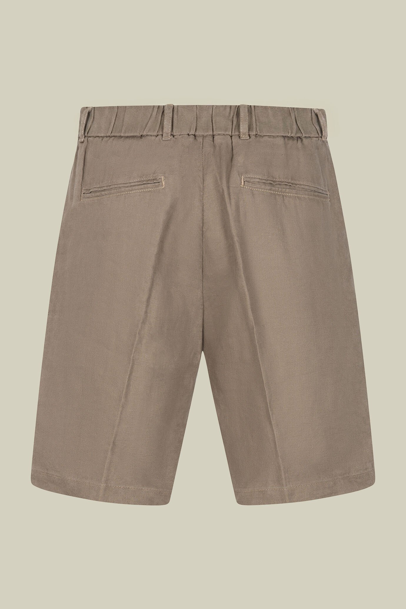 Herren-Bermudashorts aus 100 % Leinen, Regular Fit image number 3
