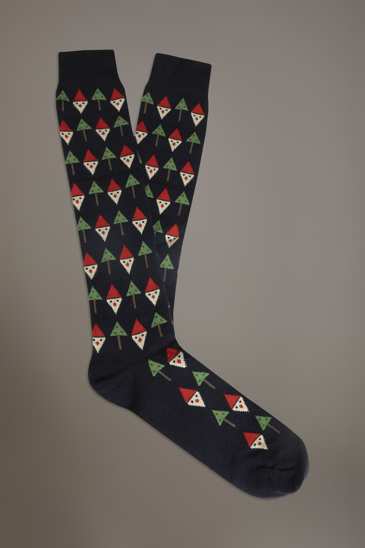 Long socks in stockinette stitch made in Italy image number 0