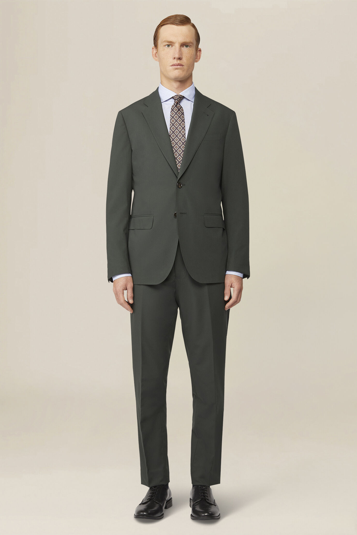 Plain men's suit, regular fit image number 1