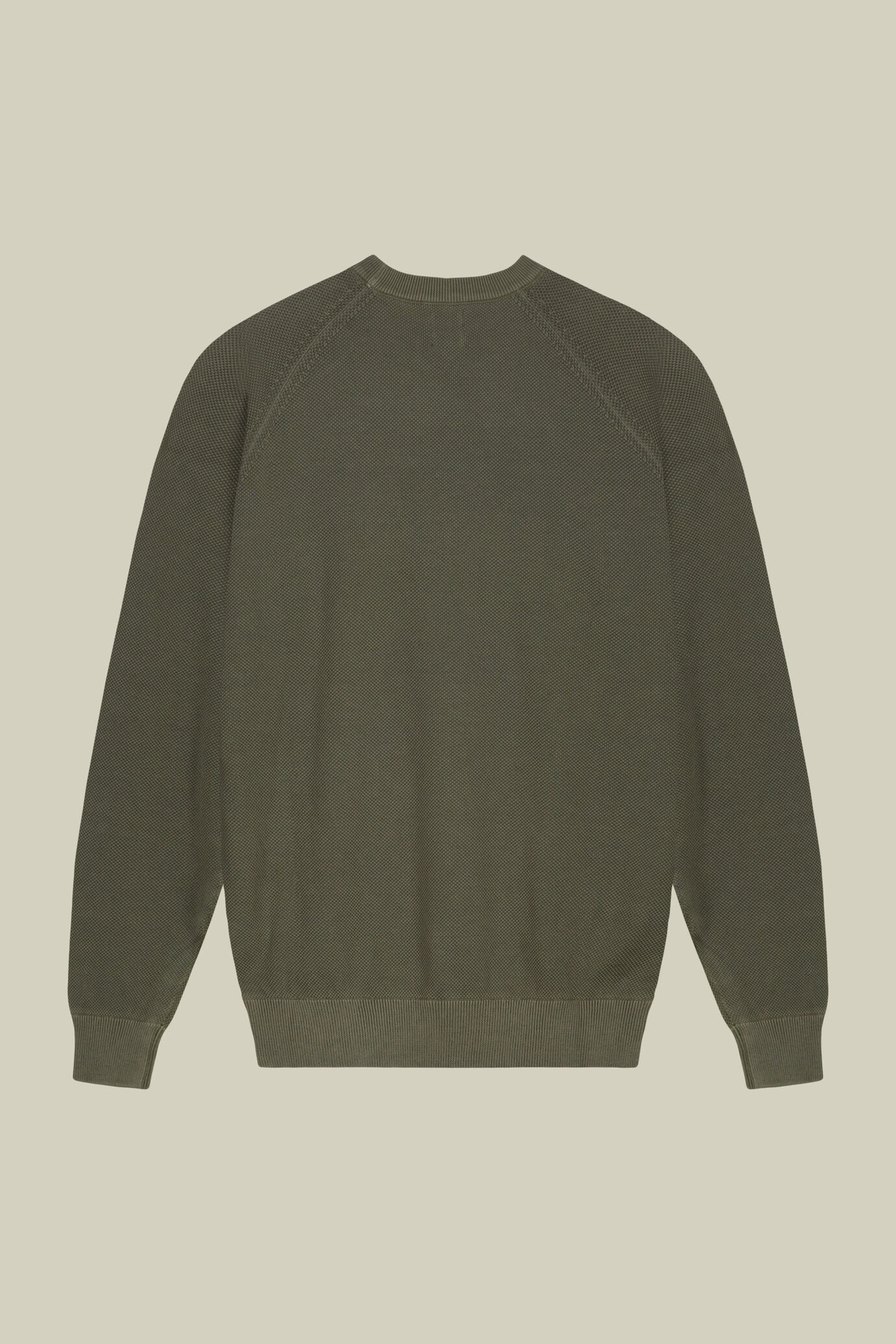 Herrenpullover mit Rundhalsausschnitt aus 100 % Baumwolle mit Reliefmuster image number 5