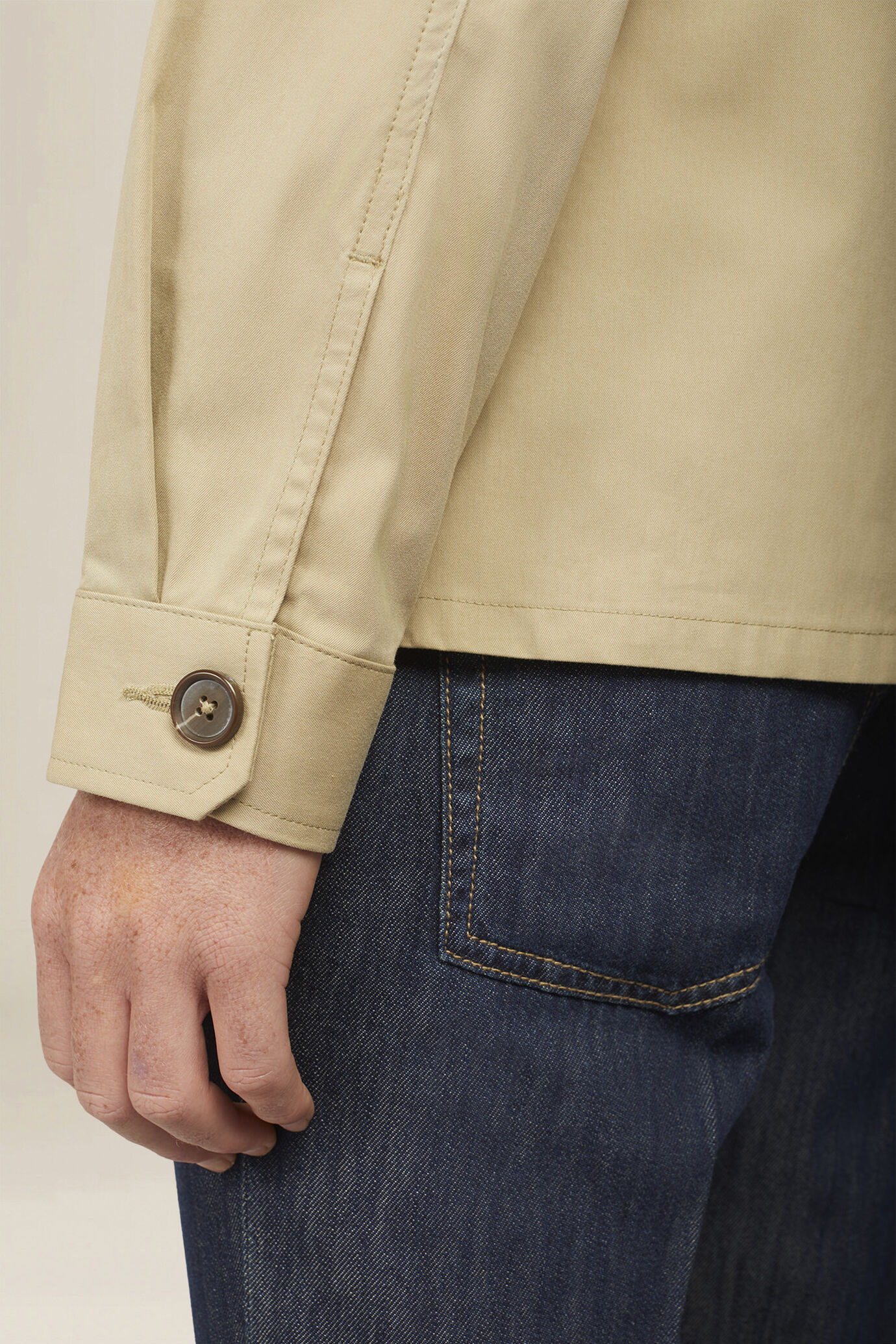 Veste chemise pour homme sans doublure, coupe classique image number 3