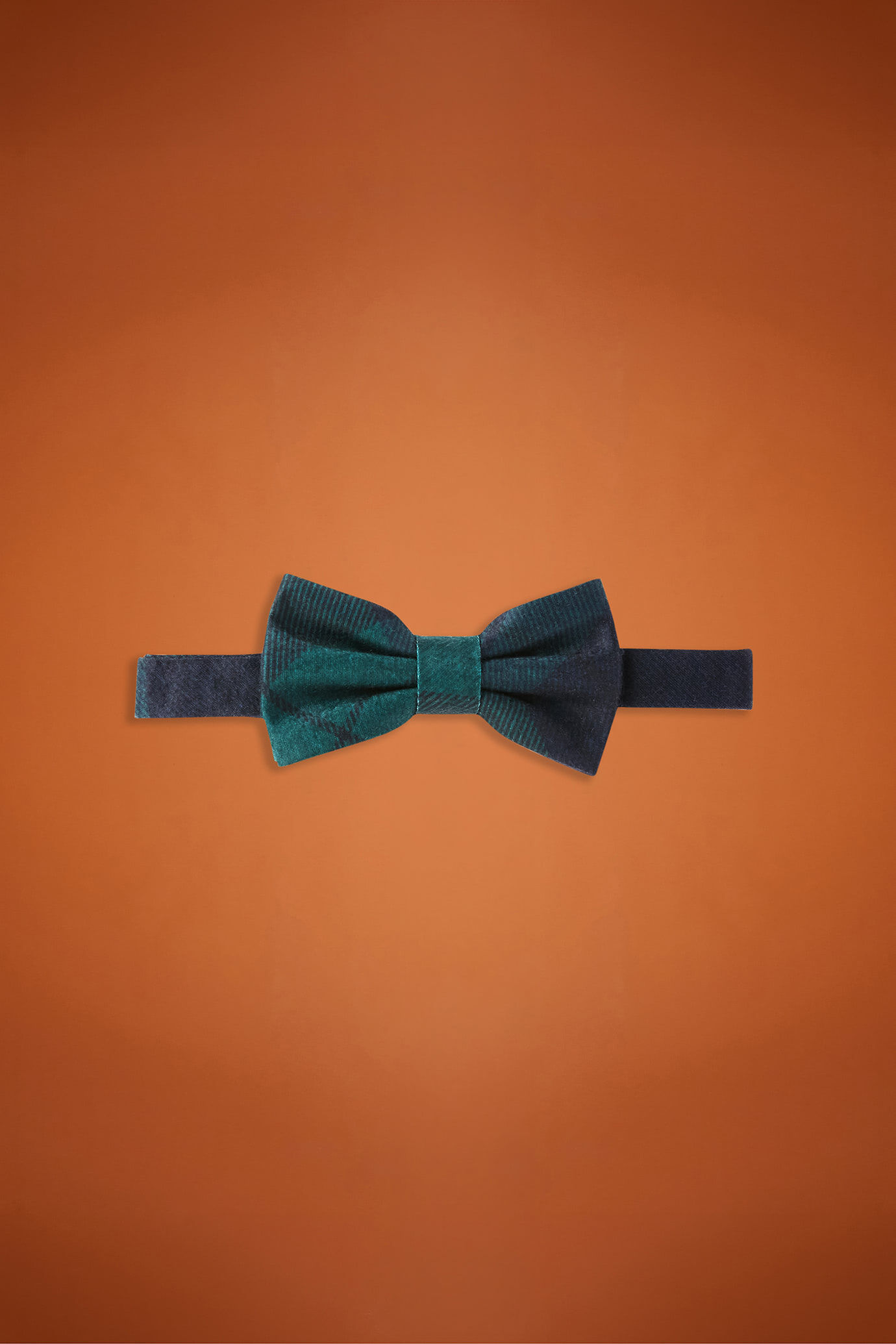 Papillon uomo con fantasia tartan effetto mano lana image number 0