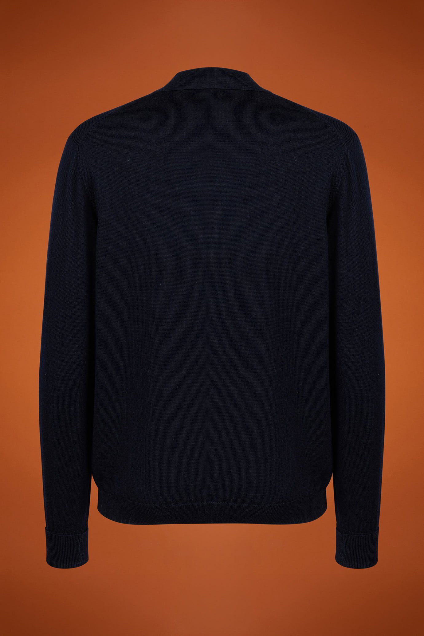 Pull homme, col derby en côtes anglaises, coupe classique image number 5