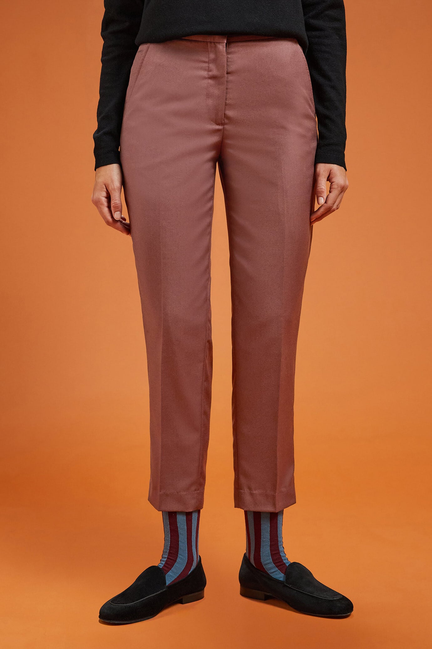 Pantalone chino classico donna regular fit image number 1