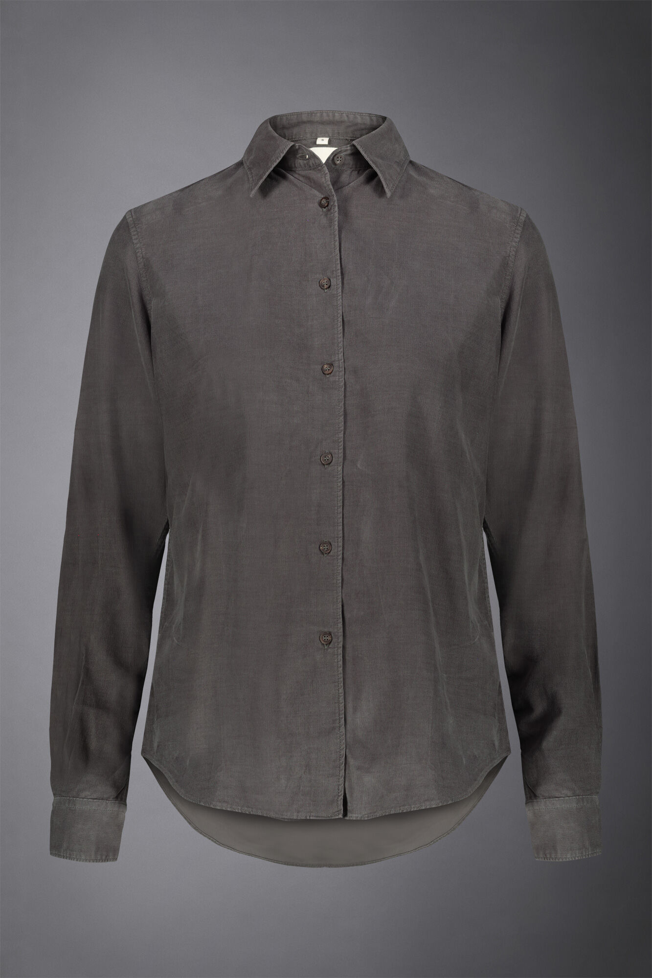 Camicia donna in velluto lavato 100% cotone
