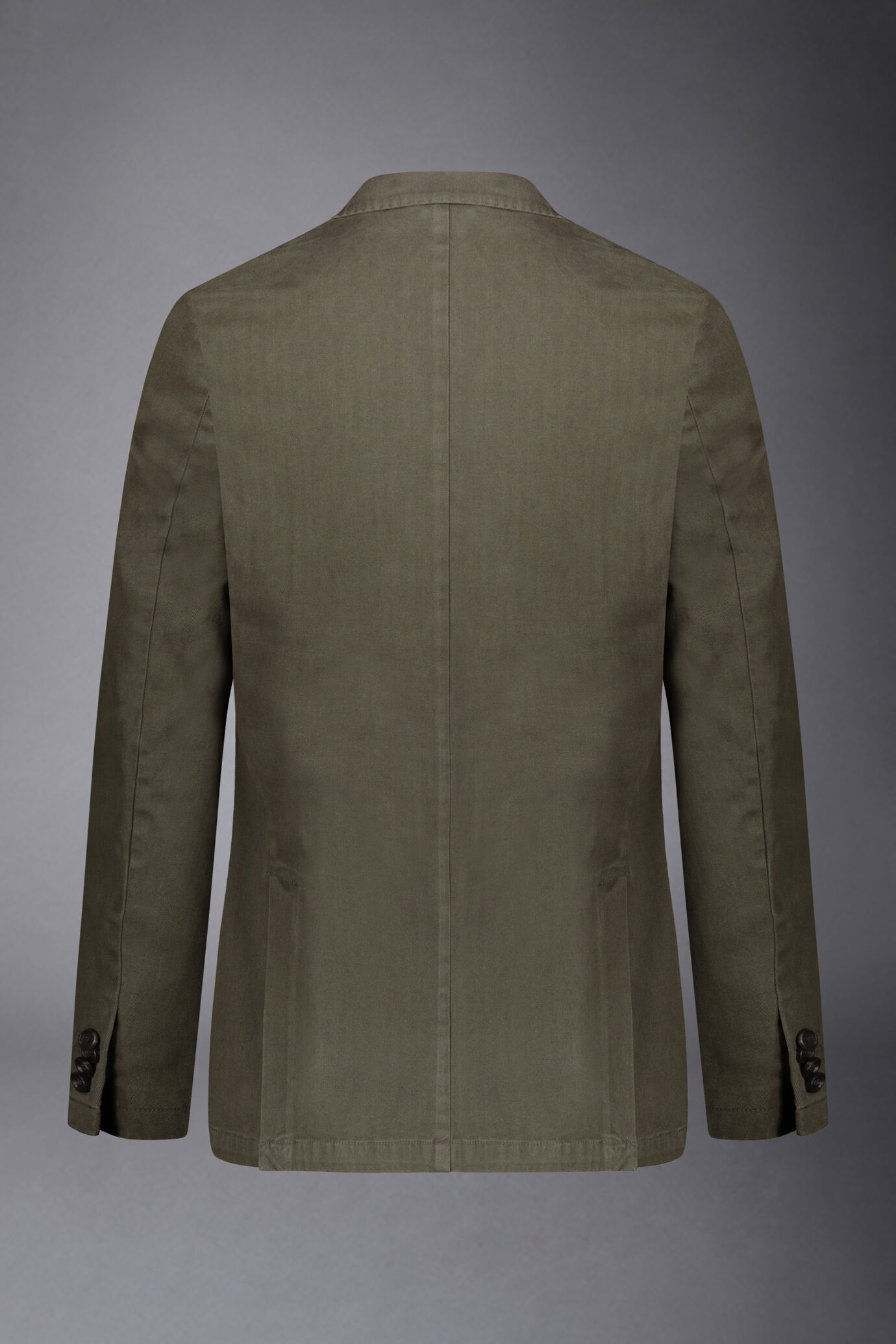 Veste à simple boutonnage avec poche plaquée design harringbone coupe régulière image number 5