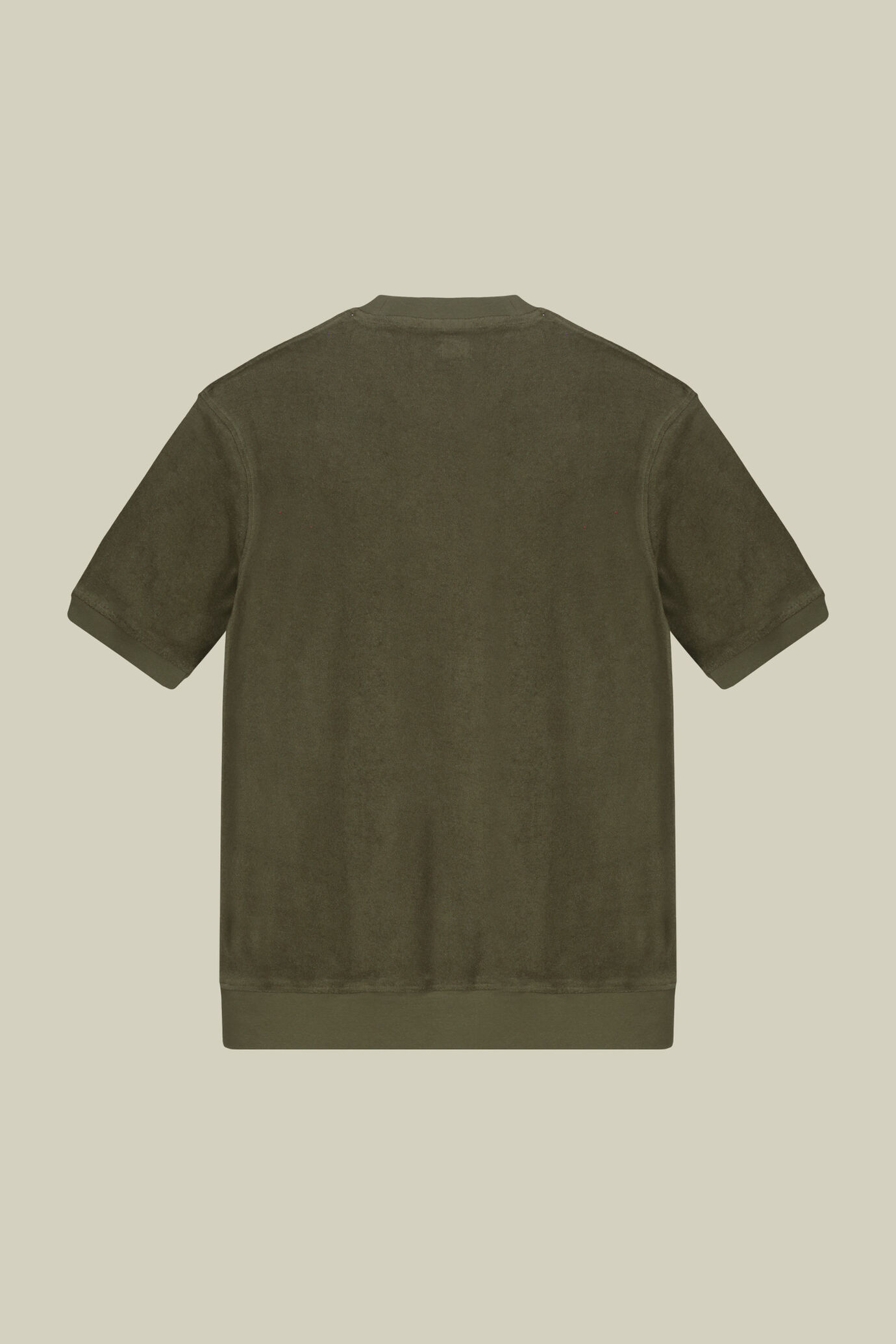 T-shirt uomo girocollo manica corta in spugna di cotone image number 5
