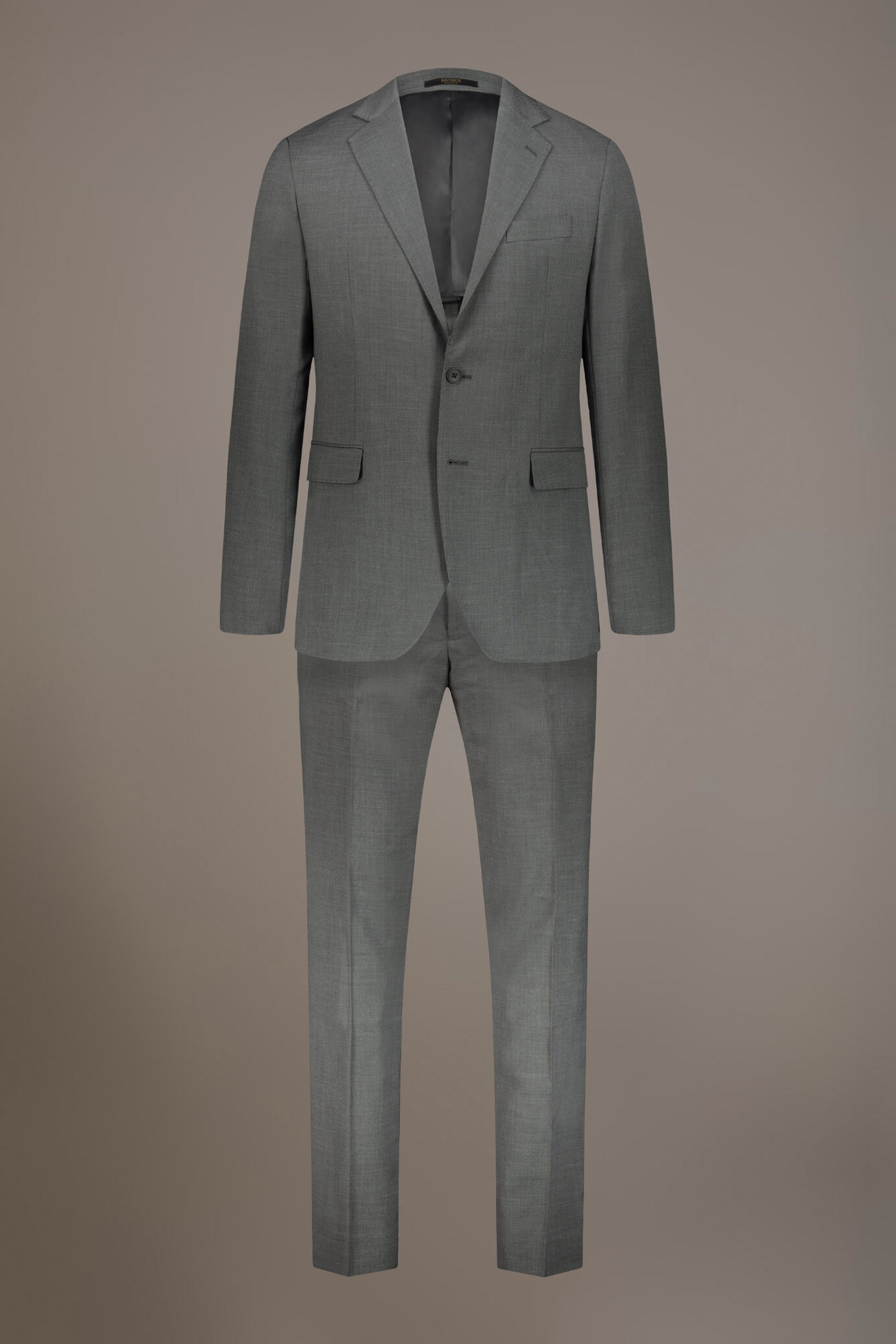 Abito monopetto regular fit tessuto grisaglia image number 8