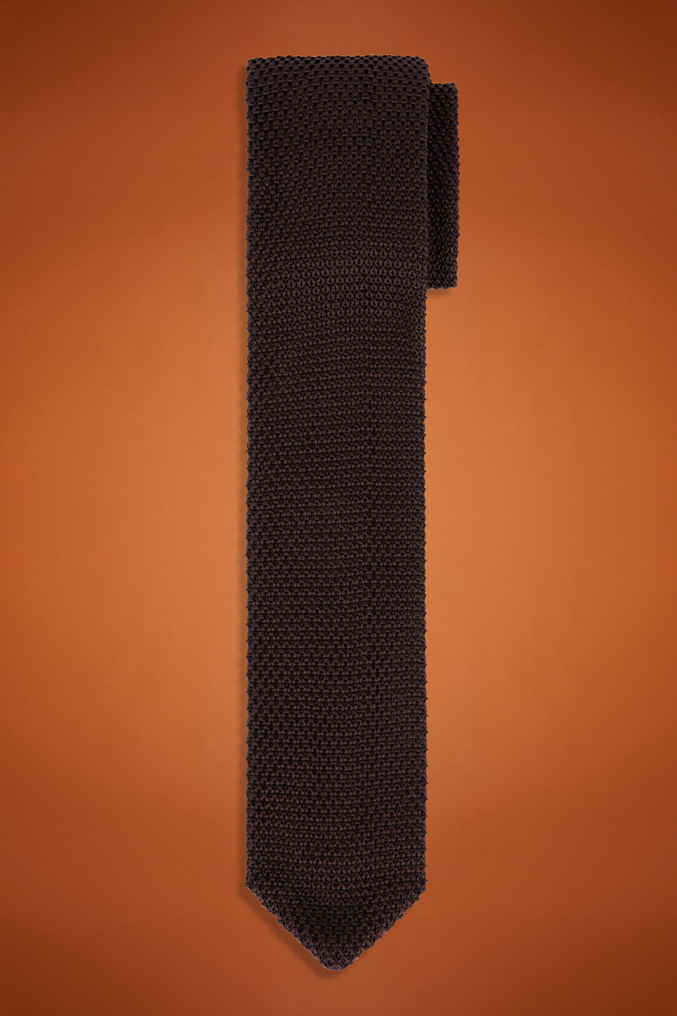 Cravatta uomo in maglia tinta unita image number 0