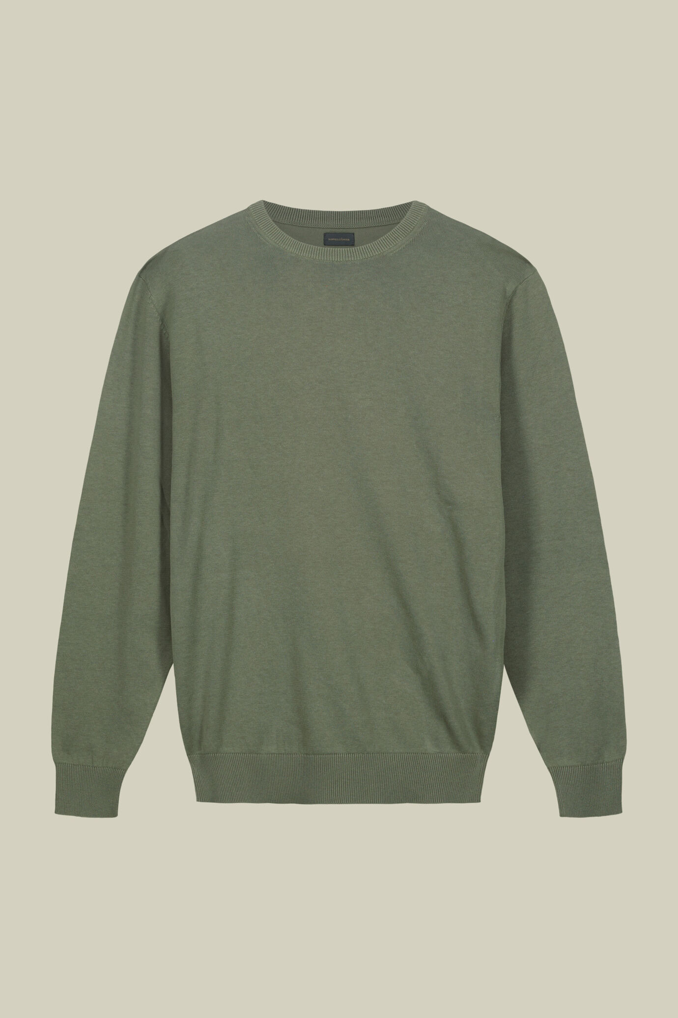 Herren-Pullover mit Rundhalsausschnitt aus 100 % bio-gewaschener Baumwolle image number 4