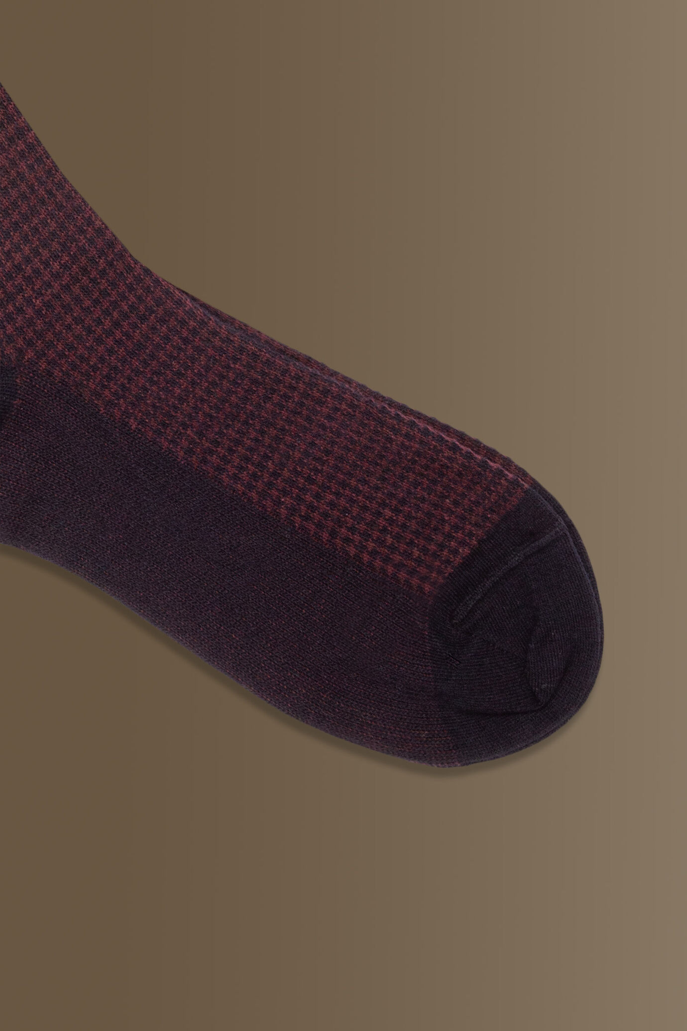 Socks - pied de poule fabric - cotton blend image number 1