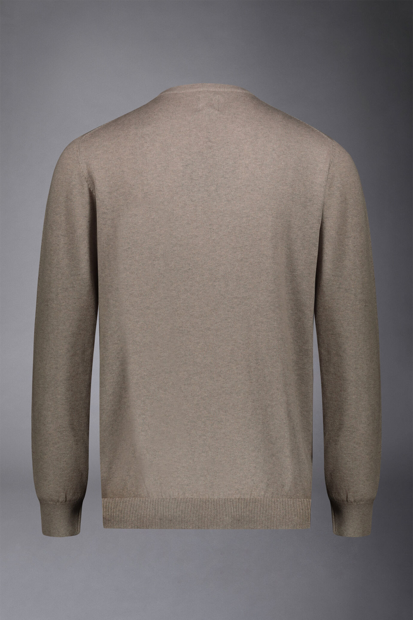 Pullover mit Rundhalsausschnitt aus Wolle und Baumwolle image number 5