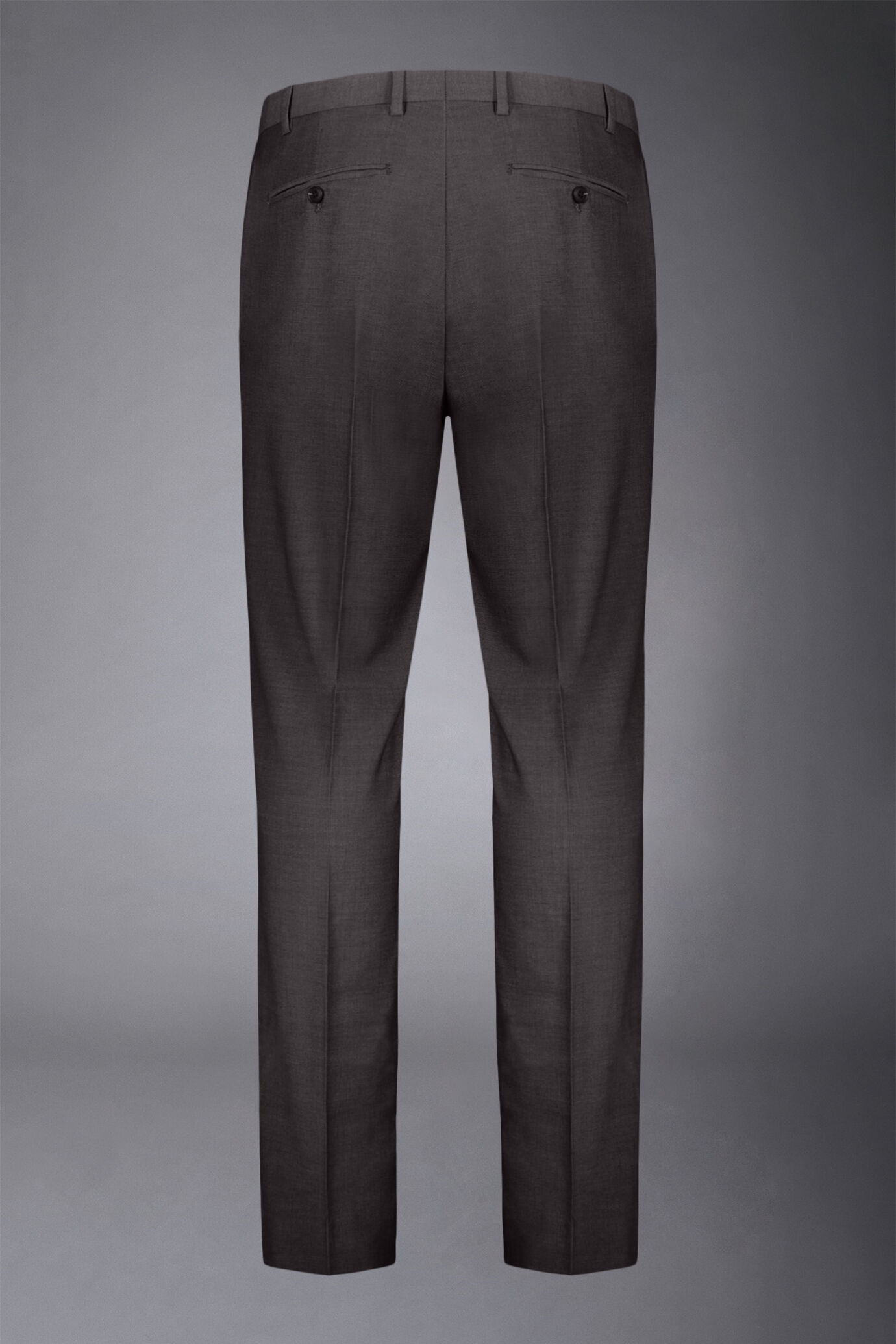 Men's single-breasted suit regular fit bird's eye fabric image number 7
