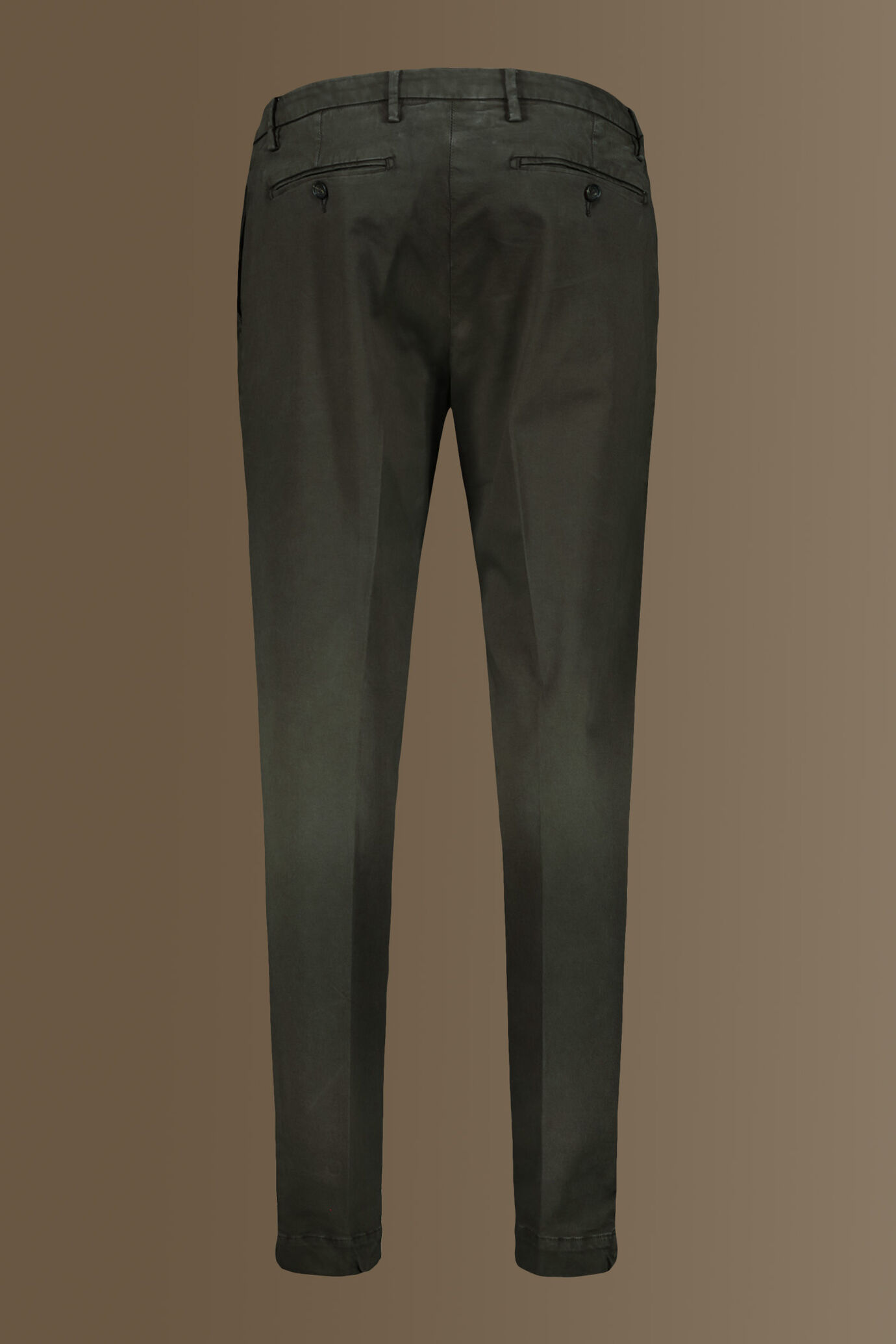 Pantalone chino con pinces singola tessuto in raso elasticizzato image number 5