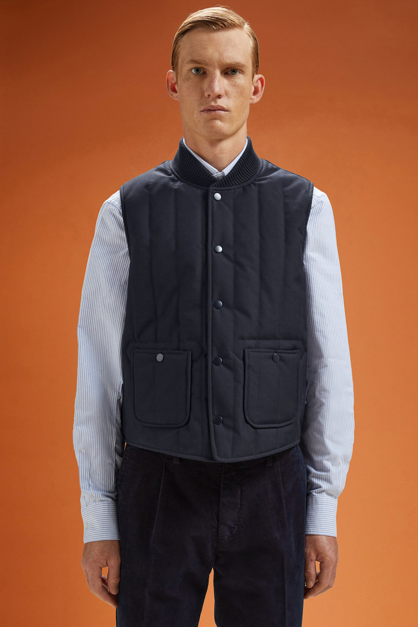 Gilet uomo imbottito con fodera in jersey comfort fit image number 0