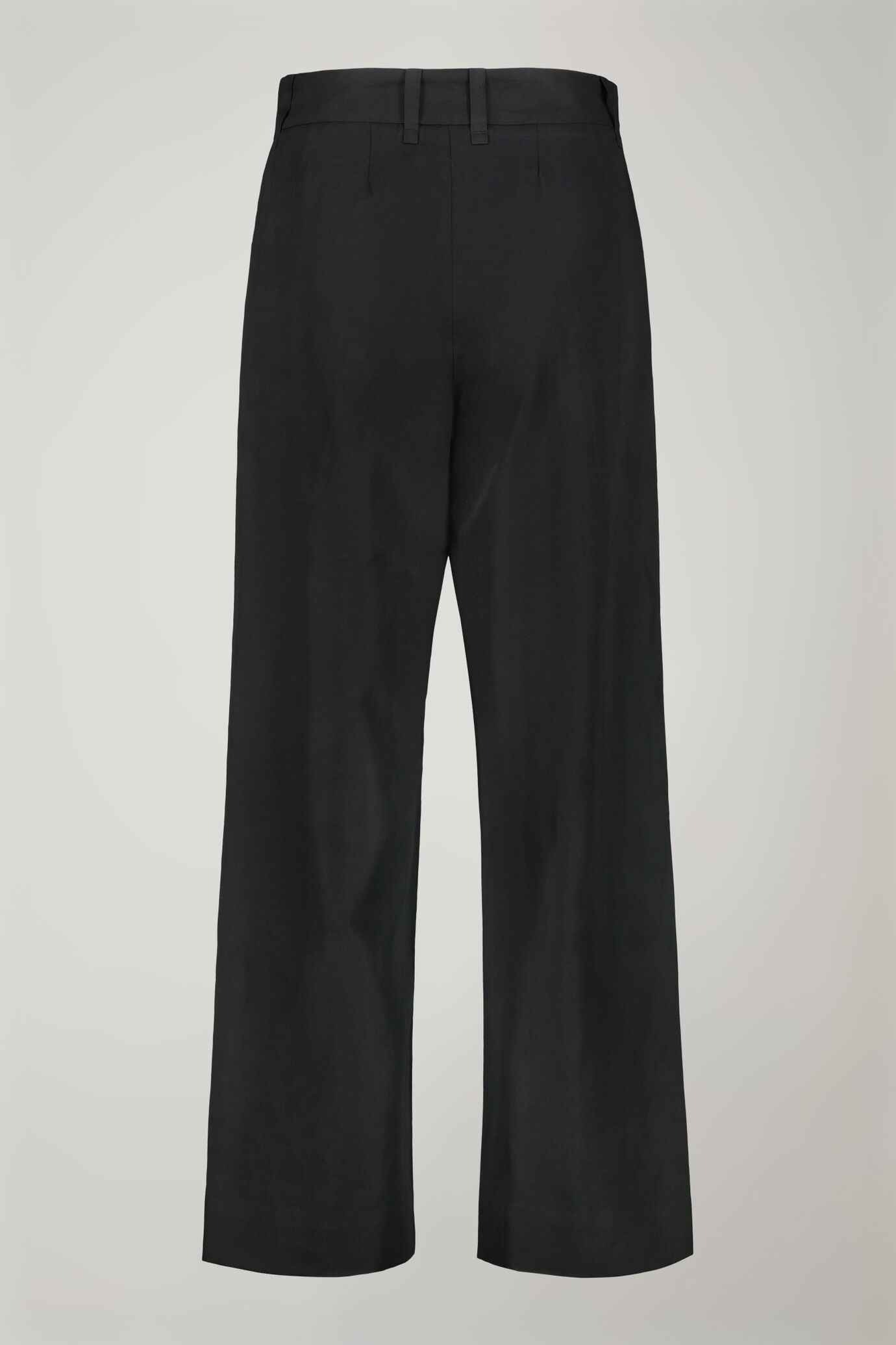 Damenhose mit weitem Bein aus Leinen-Baumwoll-Mischgewebe in normaler Passform image number 5
