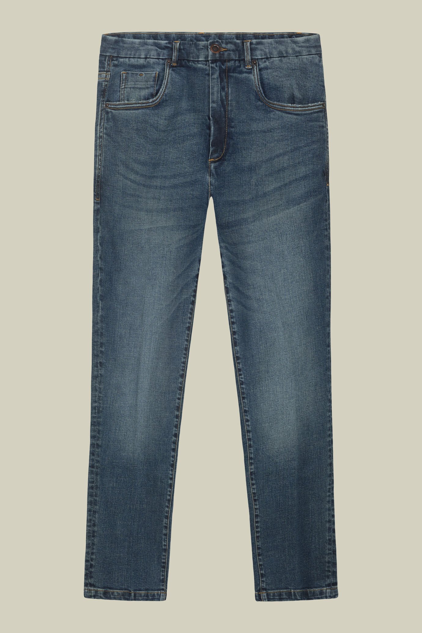 Jean 5 poches bleu denim pour homme