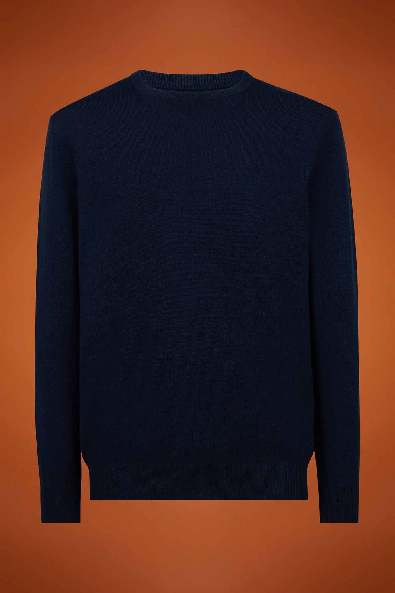 Men's regular fit crew neck jumper in 100% cashmere
