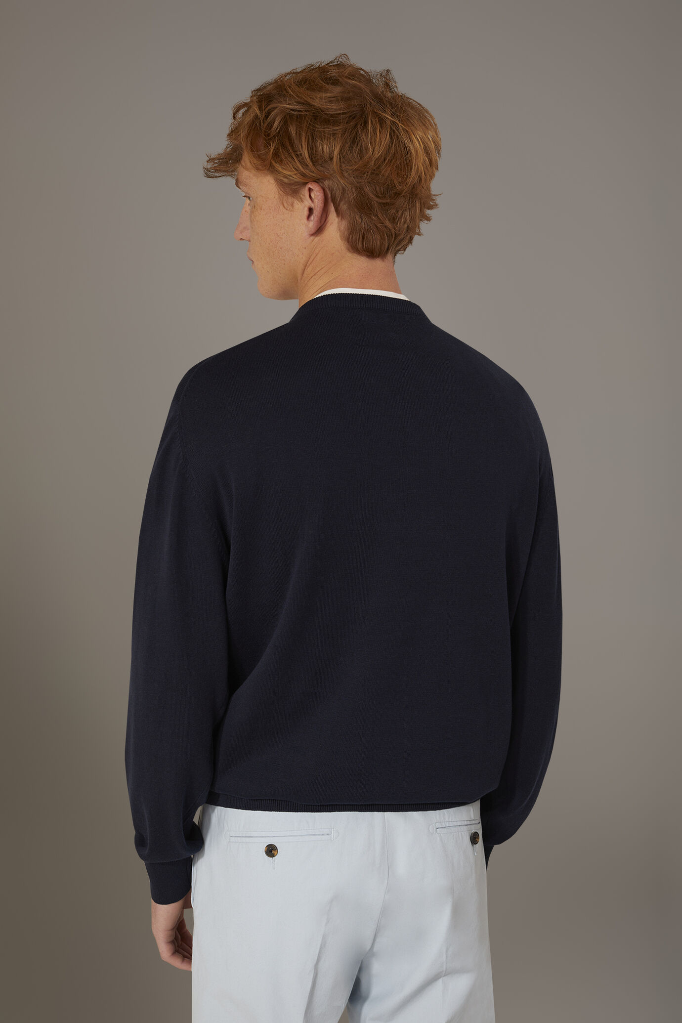 Maglia girocollo 100% cotone image number 3