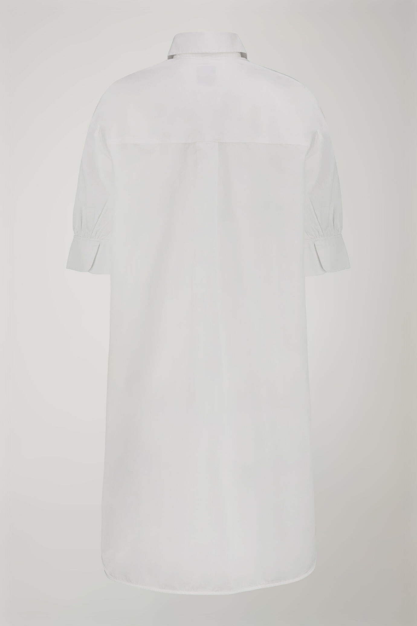 Vestito corto donna 100% cotone tinta unita image number 1