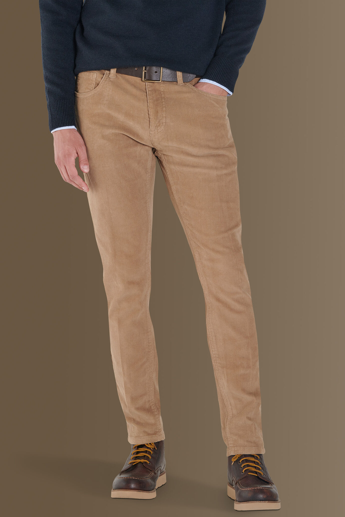 Pantalone 5 tasche velluto a coste image number 1