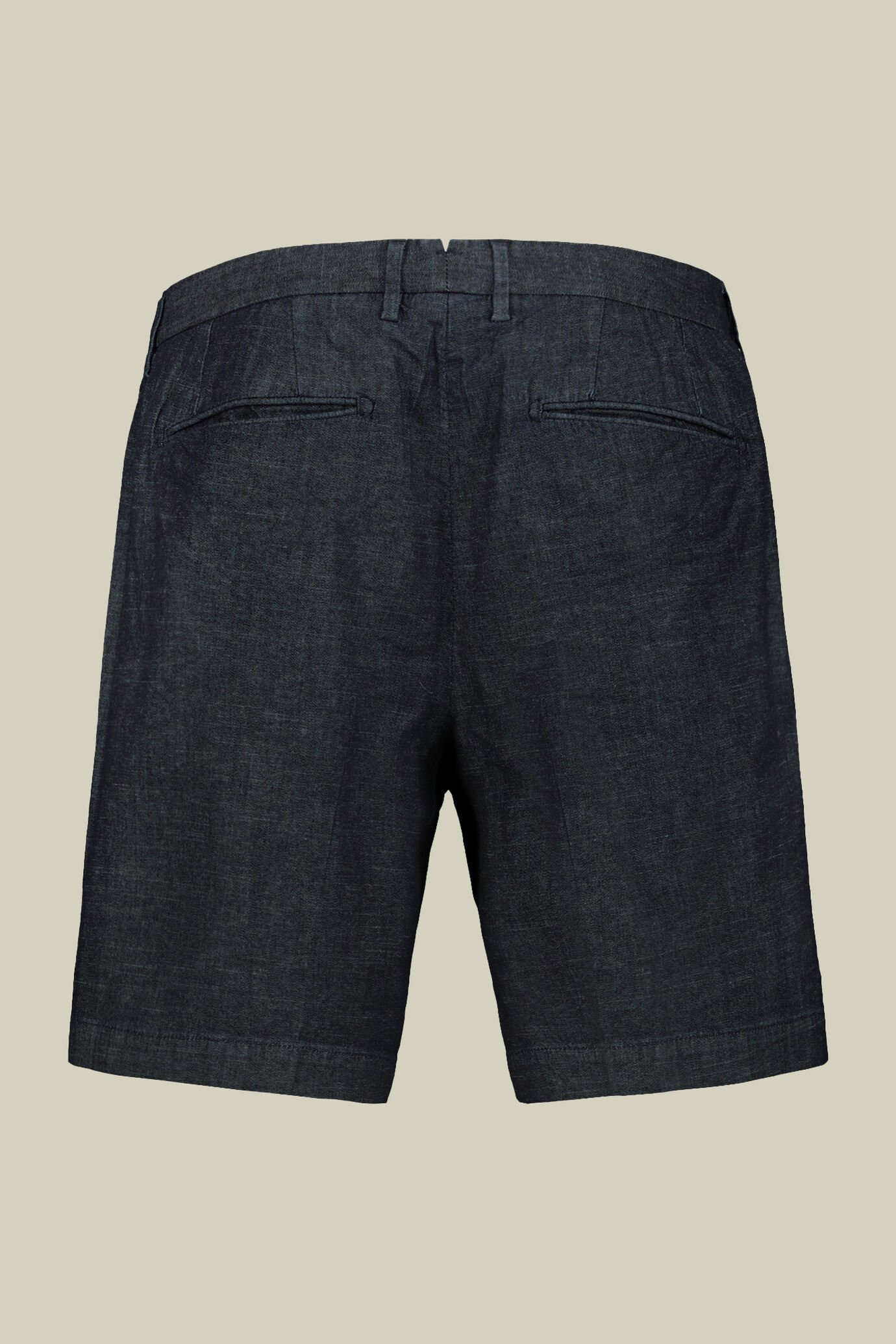 Men's bermuda in chambray fabric