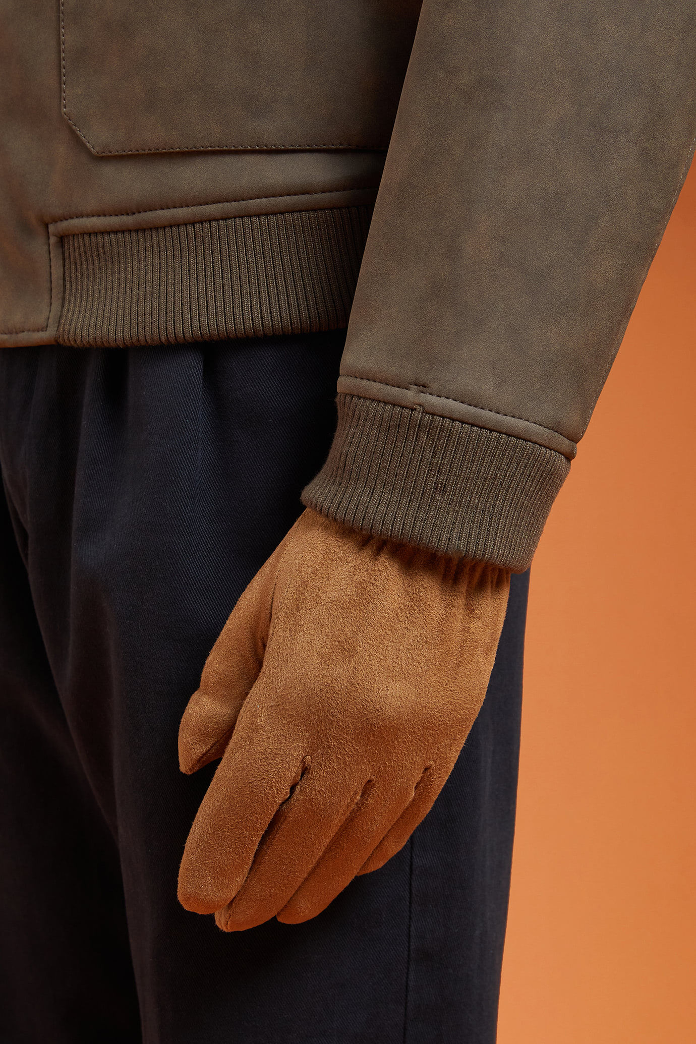 Gants pour homme effet daim image number 1
