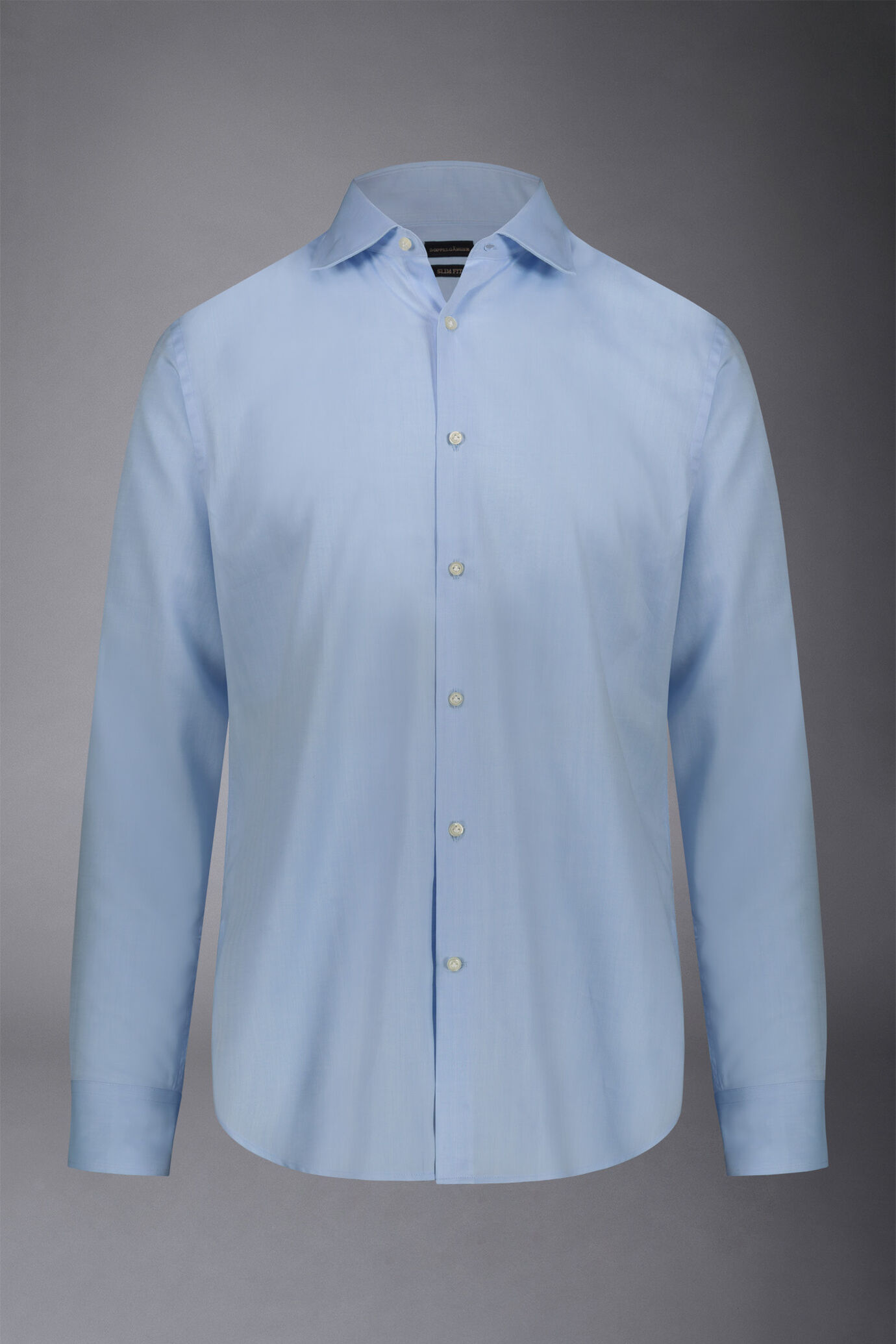 Chemise classique à col français, coupe cintrée image number 4