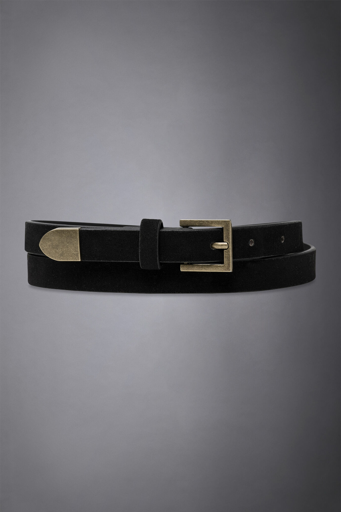 Belt coated with suede leather