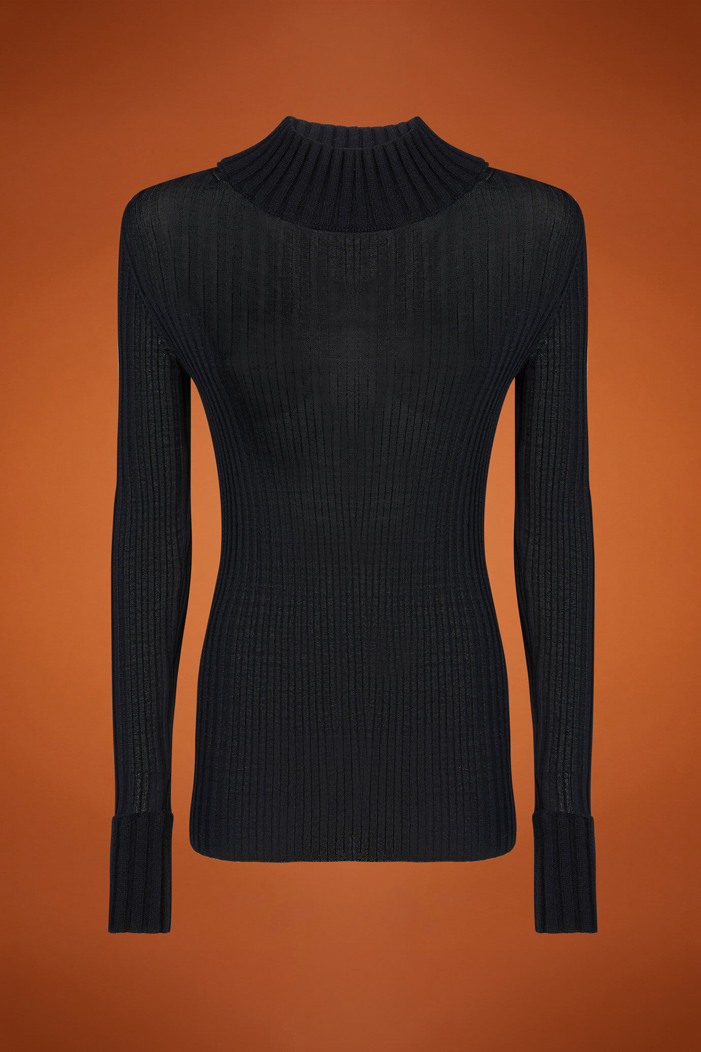 Women's regular fit high neck jumper