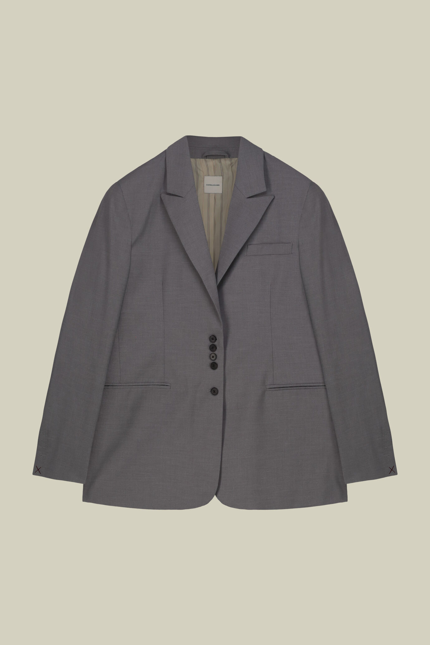 Women's formal single-breasted jacket with peak lapel image number 4