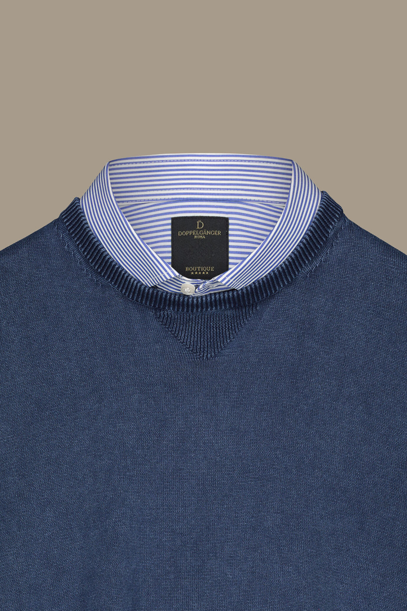 Maglia giro collo puro cotone image number 3
