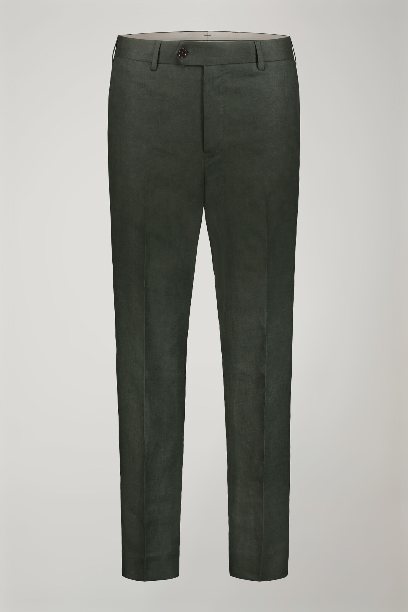 Abito uomo monopetto 100% lino regular fit image number 6