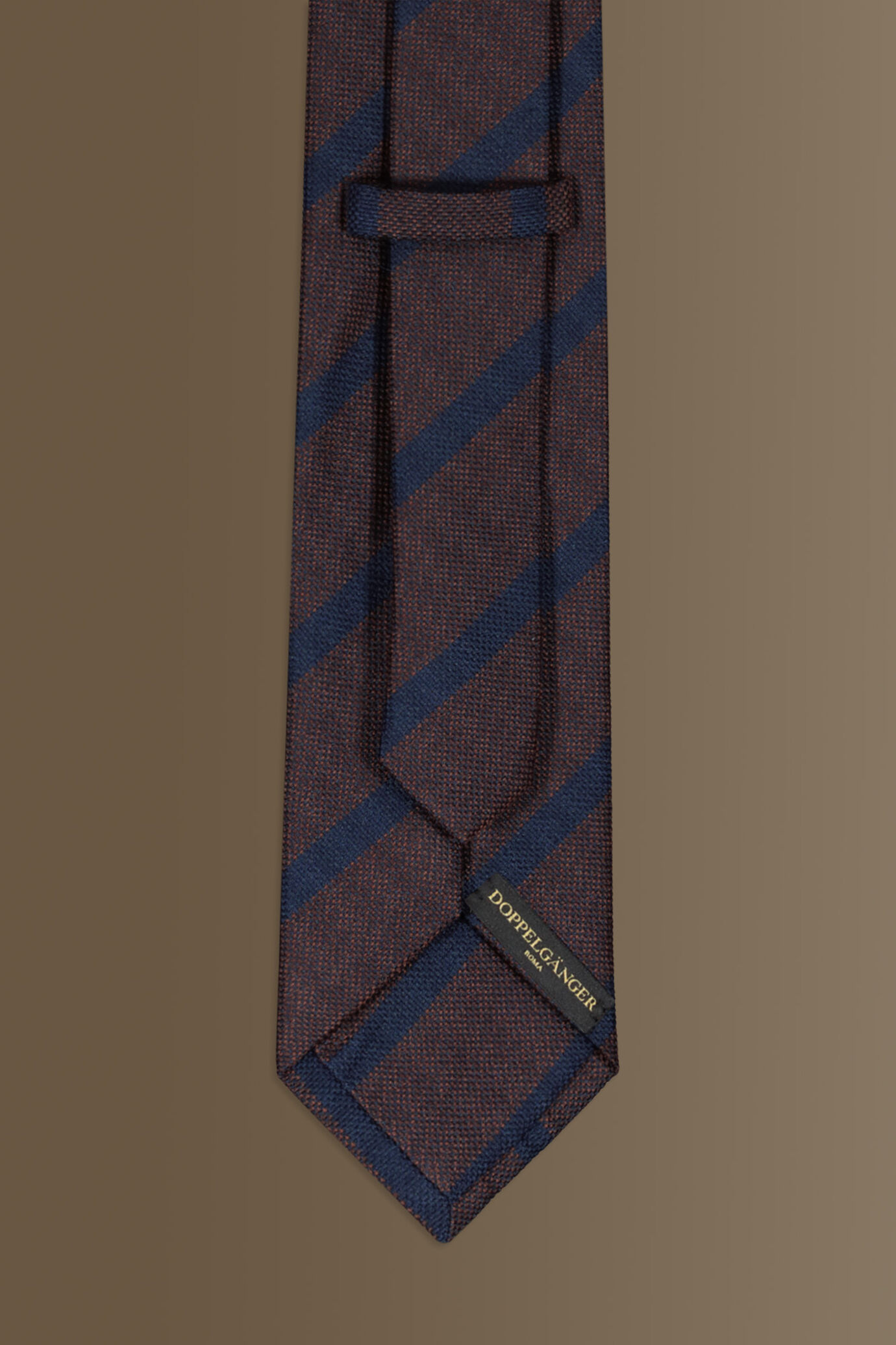 Cravatta bicolore regimental in misto bamboo image number 1