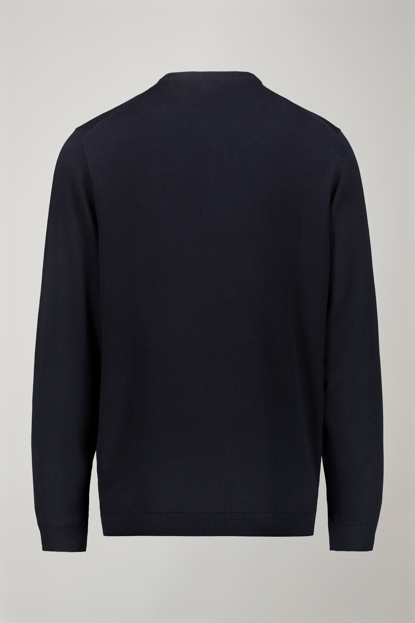 Pull homme col en V en 100 % coton coupe régulière image number 5