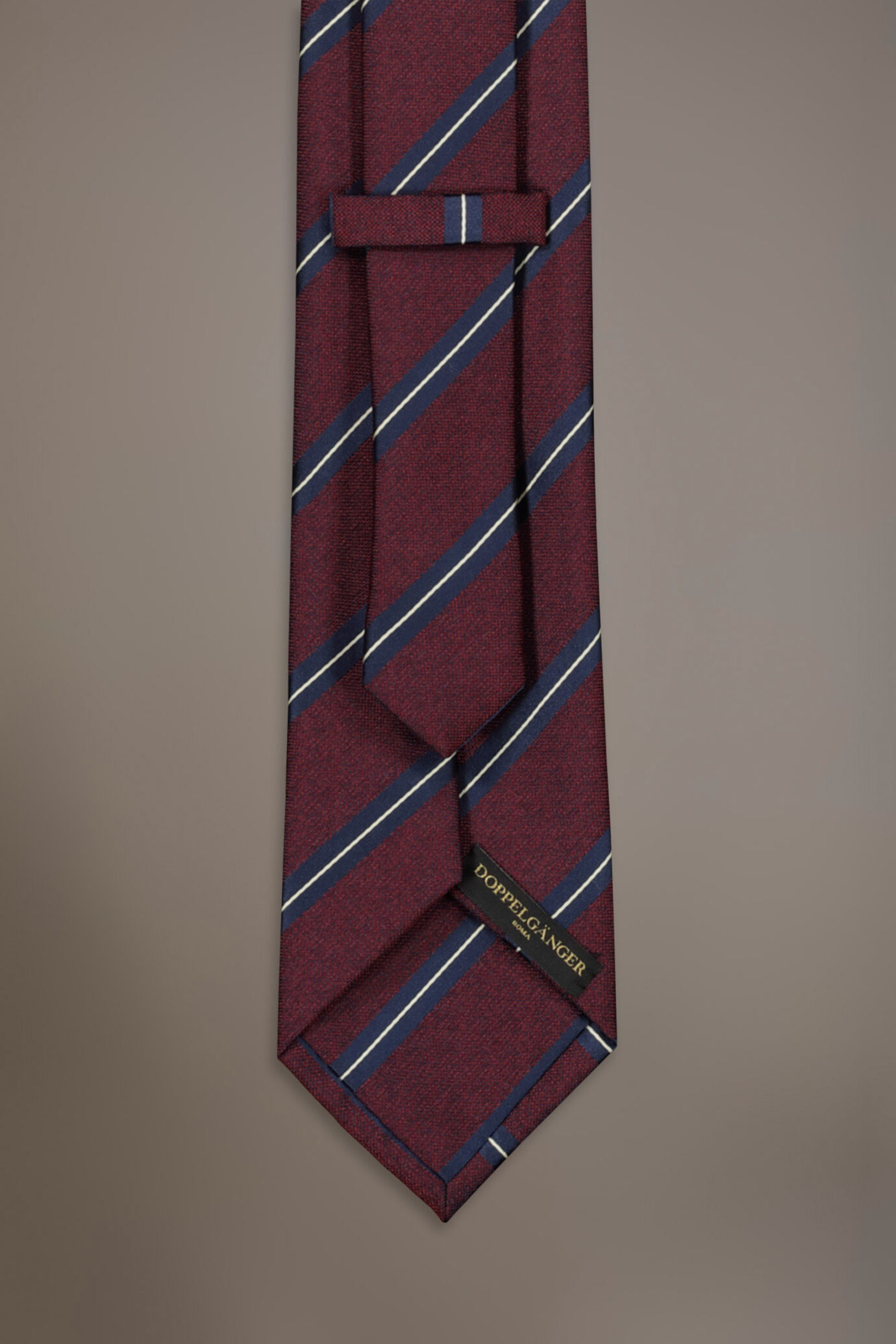 Bamboo blend tie regimental design image number 1