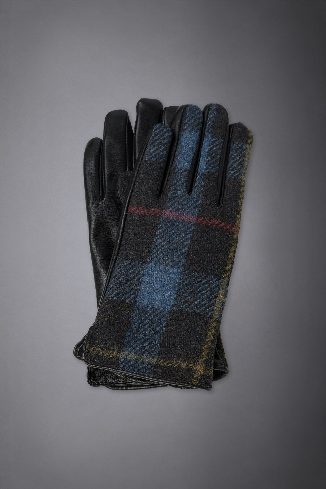 Women's tartan gloves with a pure wool backhand image number 0