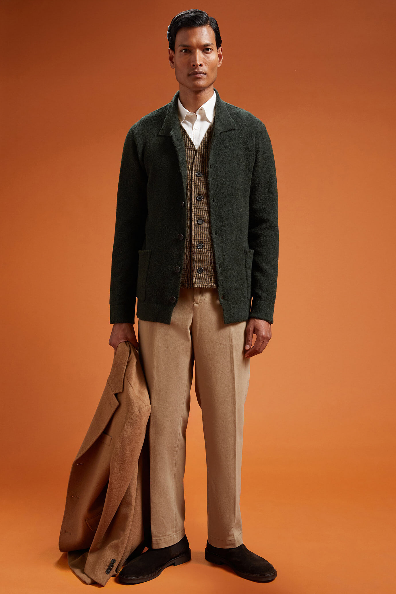 Herren-Strickjacke mit normaler Passform image number 1
