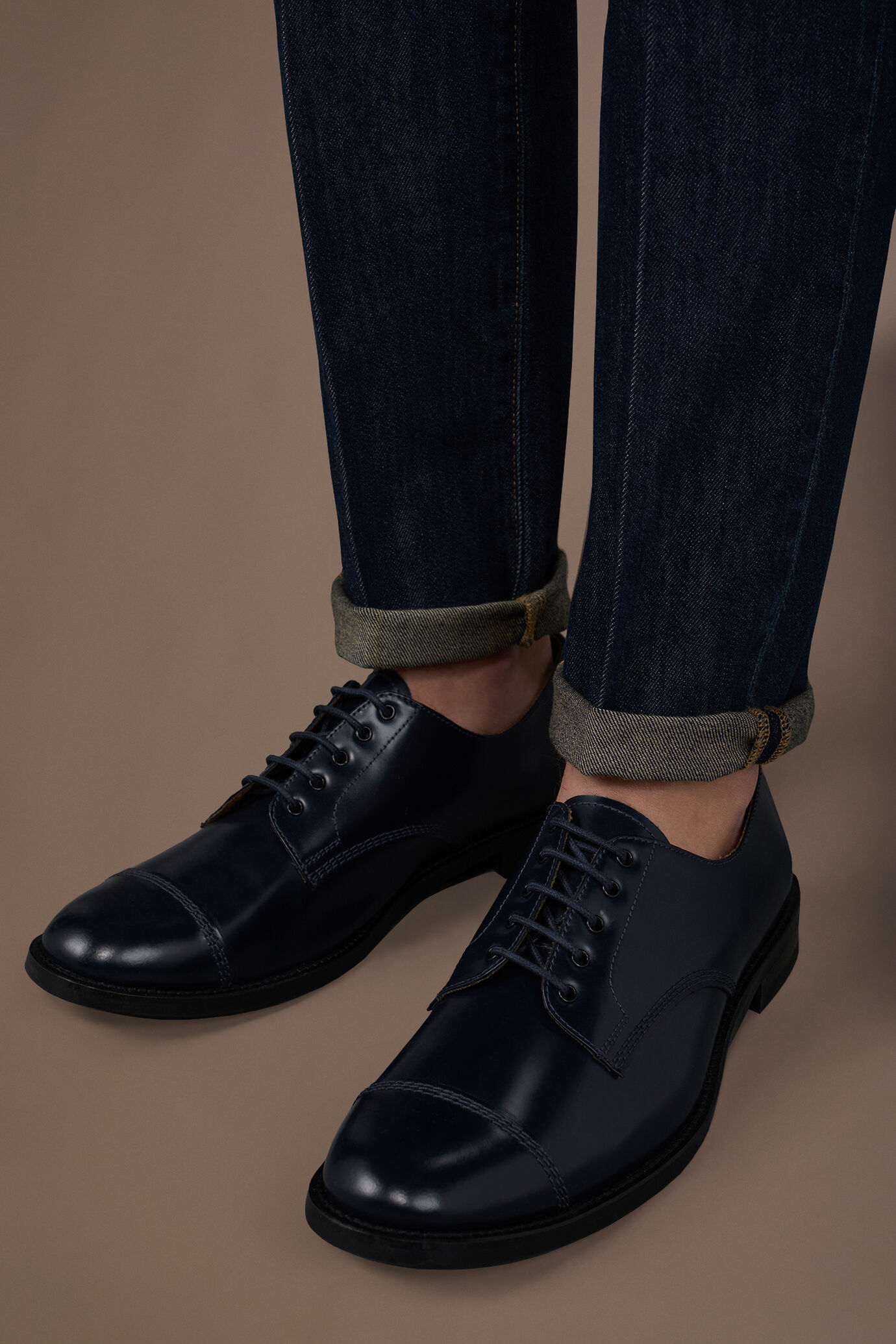 Derby-Schuh für Herren aus 100 % echtem Leder