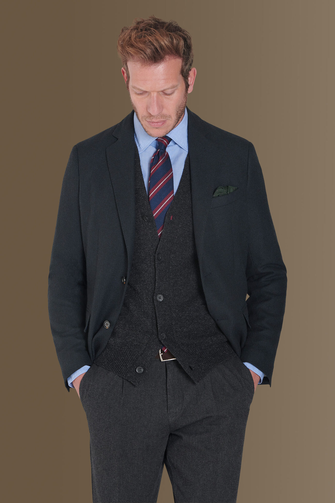 Giacca monopetto in tweed image number 1