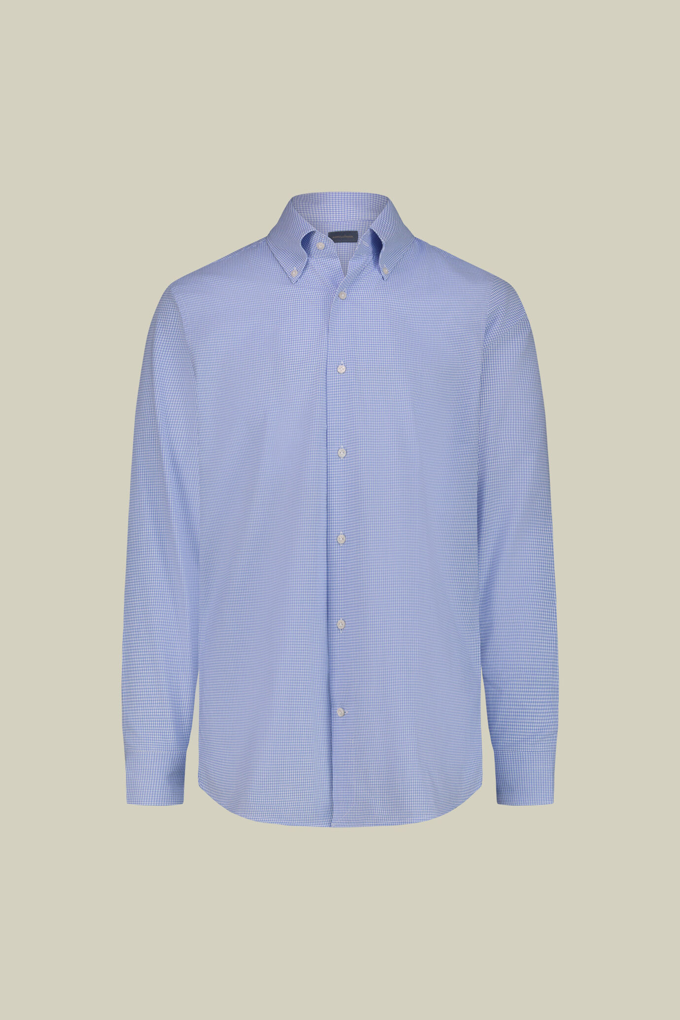 Camicia uomo in 100% cotone tinto filo vichy regular fit