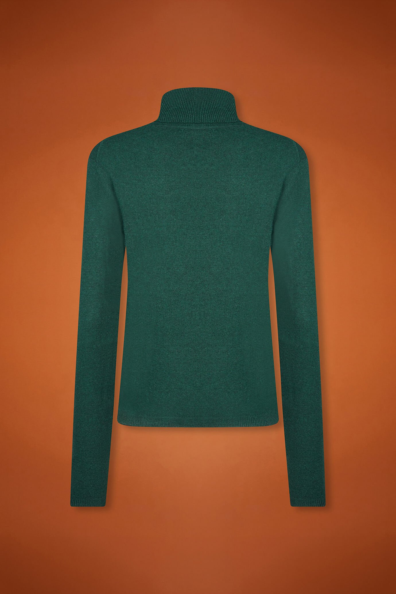 Maglia donna collo alto misto lana a cachemire regular fit image number 6