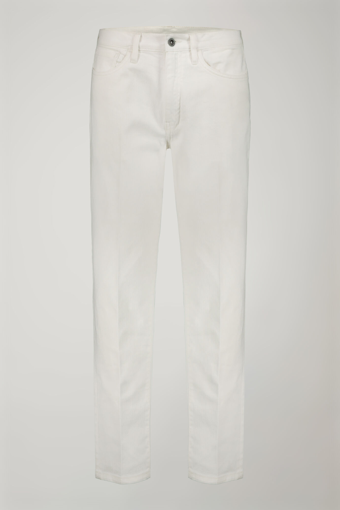 Pantalone uomo 5 tasche tessuto in cotone costruzione twill elasticizzato regular fit image number 4